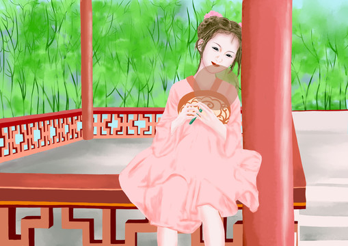 依欄仕女