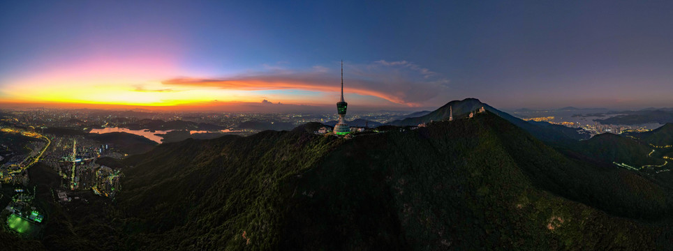 深圳梧桐山晚霞