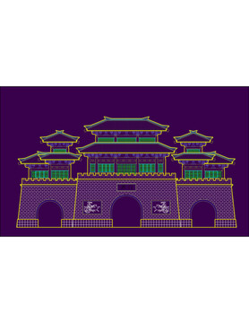 影視城城門