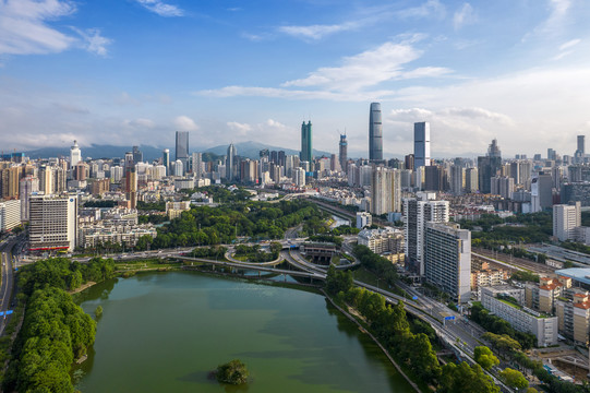 粤港澳大湾区广东深圳都市风光