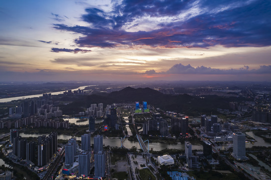 广州南沙城市风光