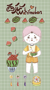 美食水果篇貼紙