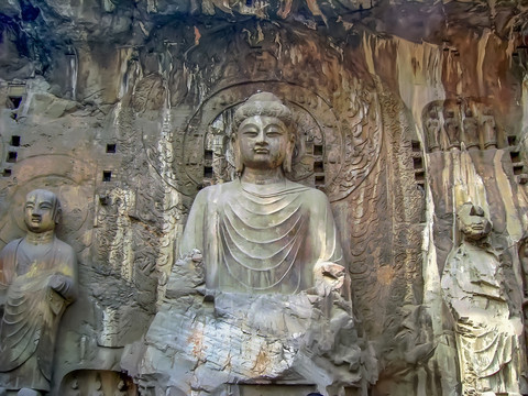 龙门石窟西山奉先寺