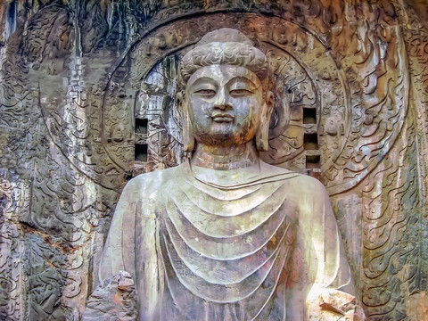 龙门石窟西山奉先寺