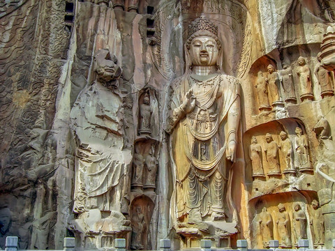 龙门石窟西山奉先寺