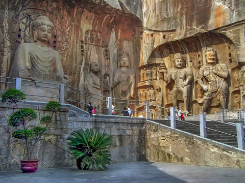 龙门石窟西山石窟奉先寺