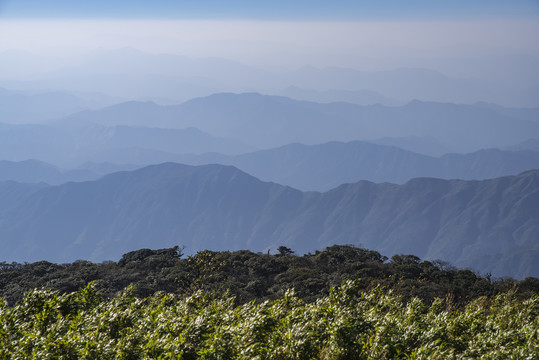 大山山景远山群山