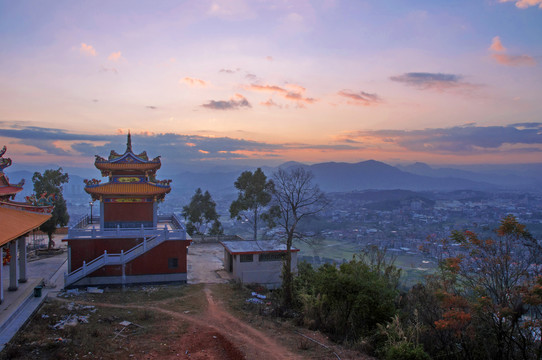 暮色国风风景