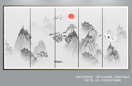 禪意山水畫