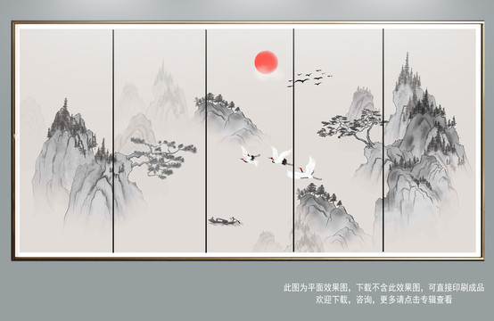 禅意山水画