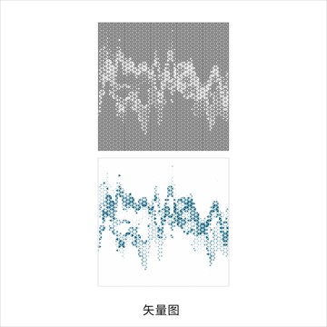 三角镂空图案