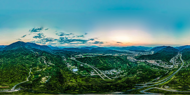 京昆高速虎山岗360度全景