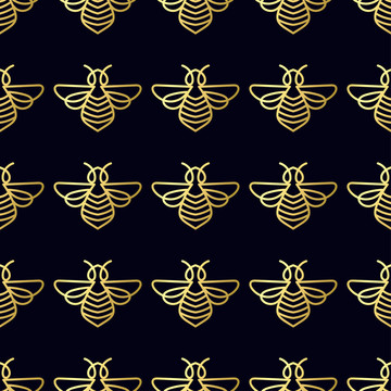 蜜蜂整齐排列背景