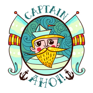 金发船长logo插图