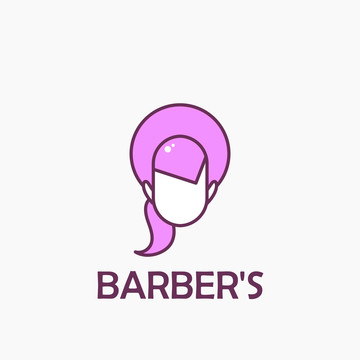 時尚發(fā)廊logo插圖