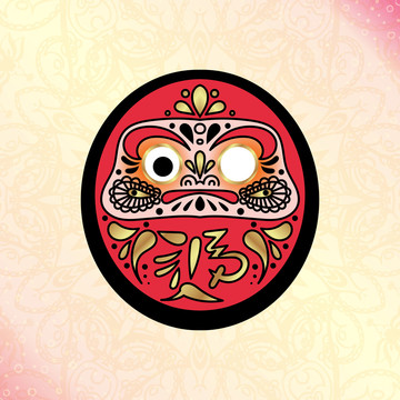 可愛達(dá)摩不倒翁插圖