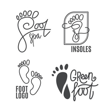 黑色腳印logo插圖