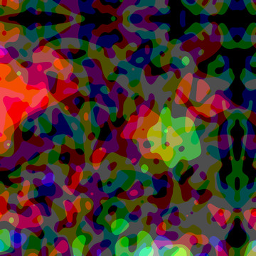 藍色幾何地毯