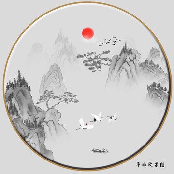 古風(fēng)山水插畫