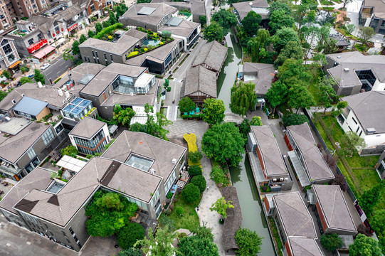 成都高新区铁像寺水街建筑