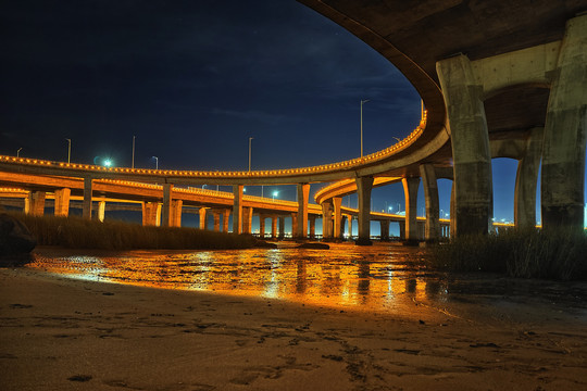 泉州跨海大桥夜景