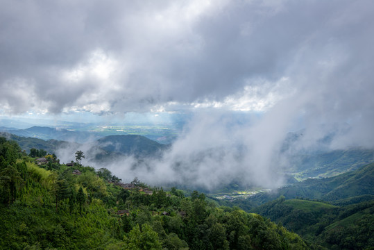 夏天山野