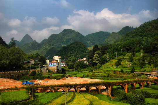 滇黔铁路沿线风景