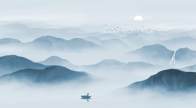 新中式山水畫