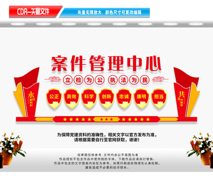 案件管理中心文化墻