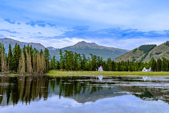 中国新疆喀纳斯景区风景