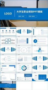 简约风大学生职业规划PPT