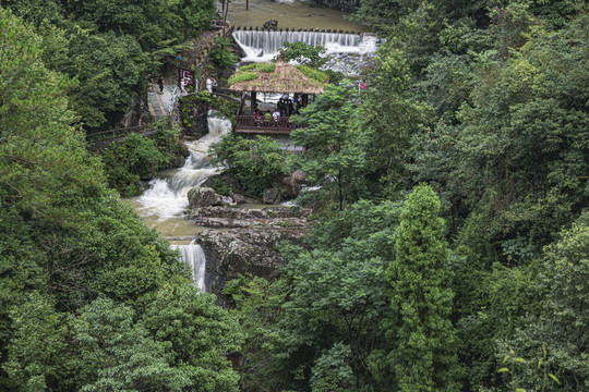 磐安瀑布水景