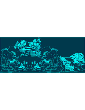 富春山居江岸圖