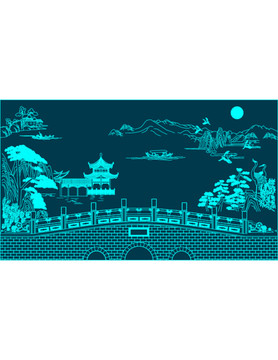 中式園林山水