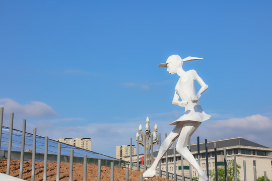 九江奥林匹克中心运动人物塑像