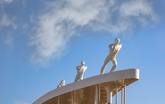 九江奥林匹克中心运动人物塑像