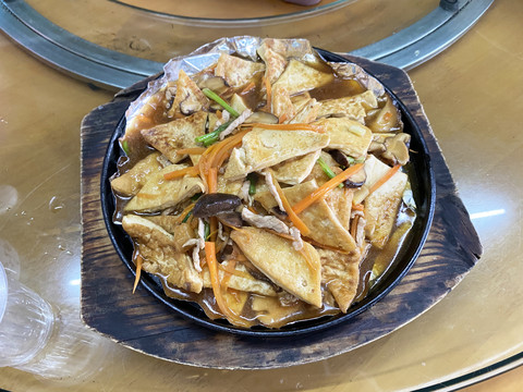 三丝炒豆腐