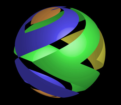 3D藝術立體球形