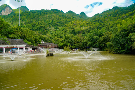 贵州黄果树大瀑布风光大自然