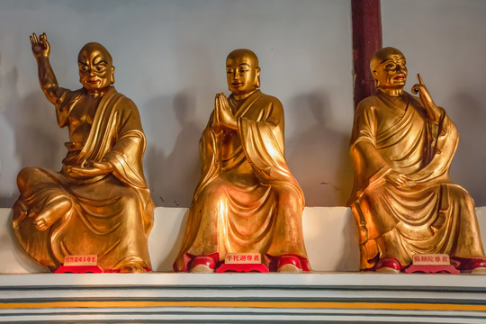 安慶市迎江寺大雄寶殿十八羅漢