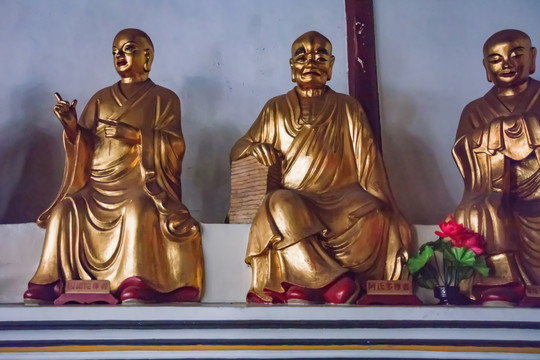 安慶市迎江寺大雄寶殿十八羅漢