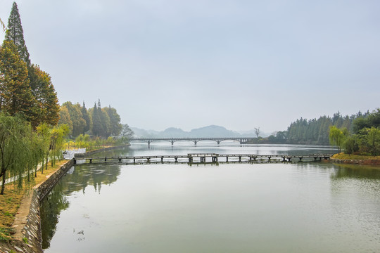 花亭湖库区风光