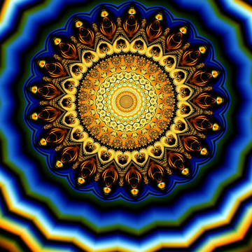 立體曼陀羅系列印花