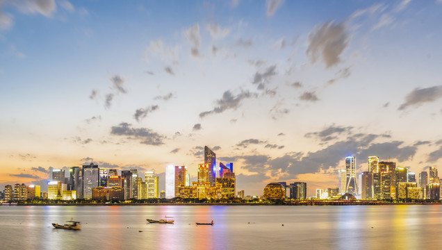 杭州钱江新城夜景