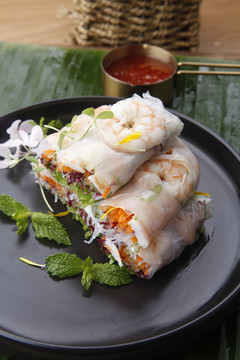 越南鲜虾米纸卷