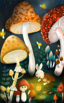 兔子的蘑菇森林系列