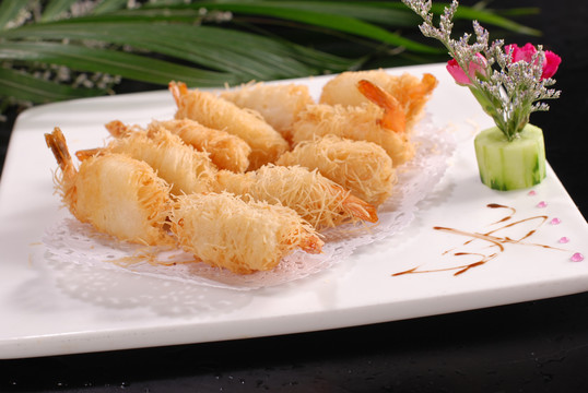 金丝虾卷