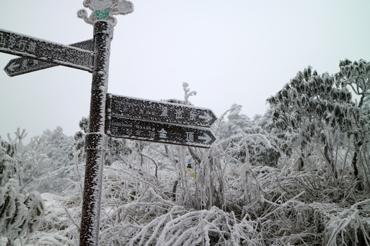 峨眉山雪景