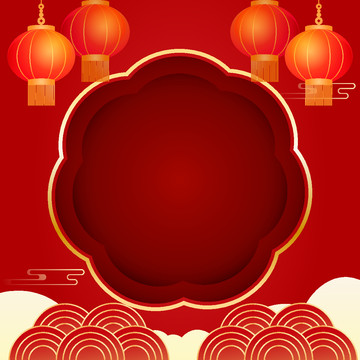 八月十五中秋节传统节日插画