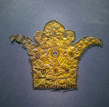 吐蕃金饰片西藏文化黄金藏饰